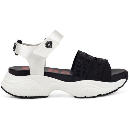 Pantofi Femei Sandale Ed Hardy Overlap sandal black/white Alb