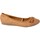 Pantofi Femei Balerin și Balerini cu curea The Divine Factory 146618 Maro