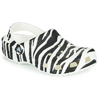 Pantofi Femei Saboti Crocs CLASSIC ANIMAL PRINT CLOG Zebra