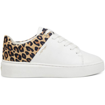 Pantofi Femei Sneakers Ed Hardy Wild low top white leopard Alb