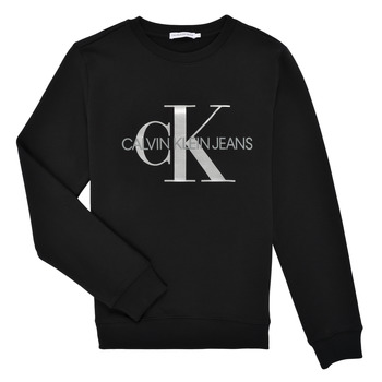 Îmbracaminte Copii Hanorace  Calvin Klein Jeans MONOGRAM SWEAT Negru
