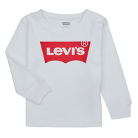 Îmbracaminte Băieți Tricouri cu mânecă lungă  Levi's BATWING TEE LS Alb
