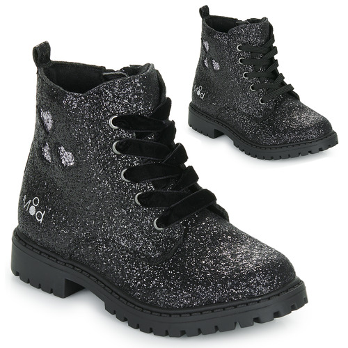 Pantofi Fete Ghete Mod'8 TINALY Negru / Glitter