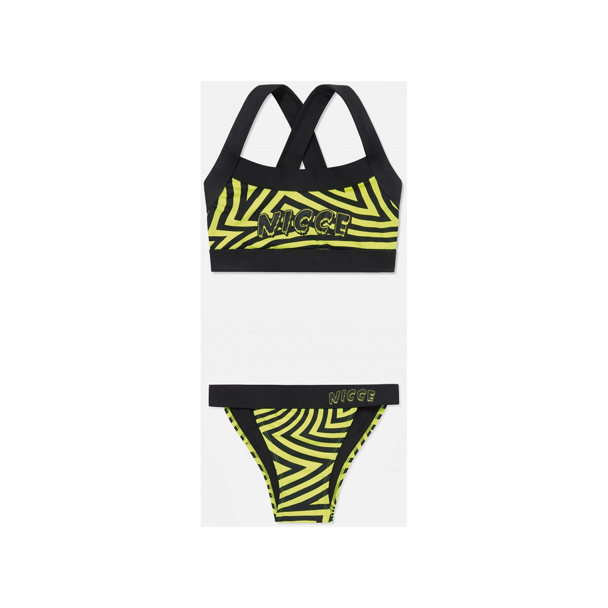 Îmbracaminte Femei Maiouri și Shorturi de baie Nicce London Vortex bikini set galben