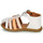 Pantofi Fete Sandale GBB PERLE Alb / Portocaliu