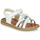 Pantofi Fete Sandale GBB SUMY Alb / Argintiu