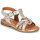 Pantofi Fete Sandale GBB EGEA Alb / Roz / Gold