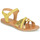 Pantofi Fete Sandale Geox J SANDAL EOLIE GIRL Galben / Auriu