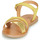 Pantofi Fete Sandale Geox J SANDAL EOLIE GIRL Galben / Auriu