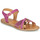 Pantofi Fete Sandale Geox J SANDAL EOLIE GIRL Roz / Auriu