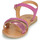 Pantofi Fete Sandale Geox J SANDAL EOLIE GIRL Roz / Auriu