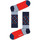 Lenjerie intimă Bărbați Sosete Happy socks Stripes and dots sock Multicolor