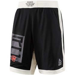 Îmbracaminte Bărbați Pantaloni trei sferturi Reebok Sport Combat Boxing Negre, Alb