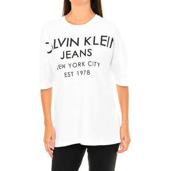 Îmbracaminte Femei Tricouri cu mânecă lungă  Calvin Klein Jeans J20J204632-112 Alb
