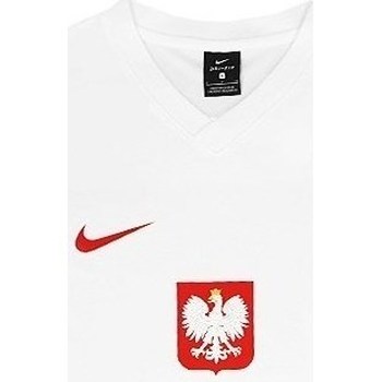 Îmbracaminte Bărbați Tricouri mânecă scurtă Nike Polska Breathe Football Alb
