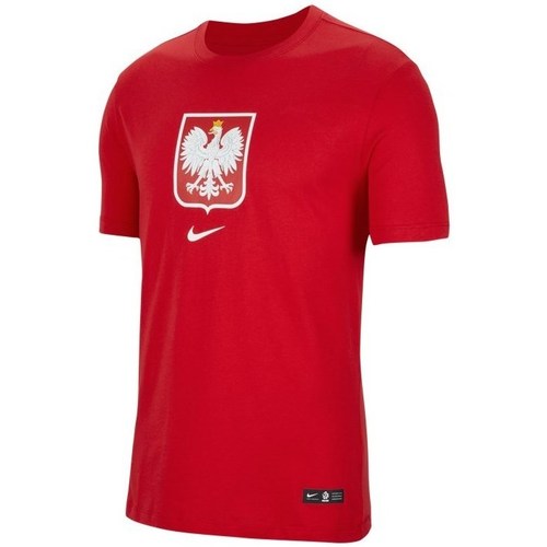 Îmbracaminte Băieți Tricouri mânecă scurtă Nike JR Polska Crest roșu