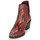 Pantofi Femei Botine Fericelli NIAOW Negru / Roșu
