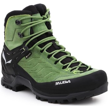 Pantofi Bărbați Drumetie și trekking Salewa MS Mtn Trainer Mid Gtx Negre, Verde