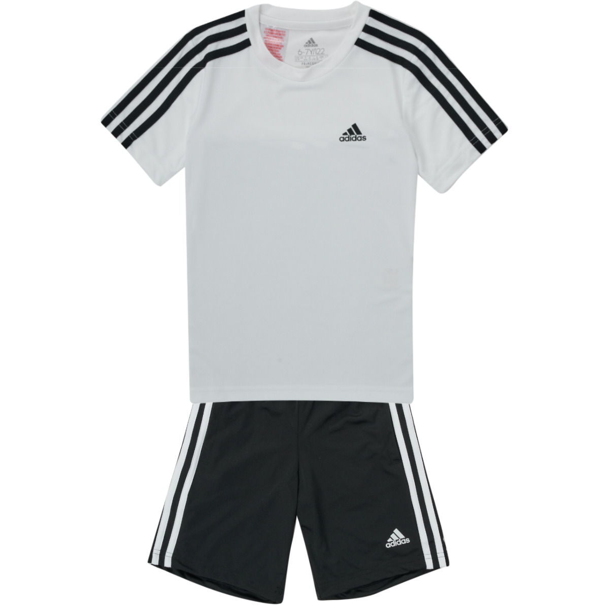 Îmbracaminte Băieți Compleuri copii  Adidas Sportswear B 3S T SET Alb / Negru