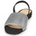 Pantofi Femei Sandale Perlato 11117-YORK-ARGENT-CAM-NOIR Negru / Argintiu