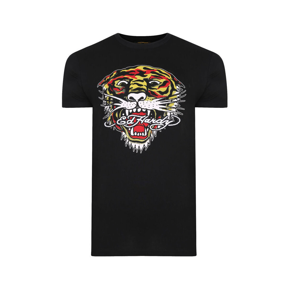 Îmbracaminte Bărbați Tricouri mânecă scurtă Ed Hardy Mt-tiger t-shirt Negru