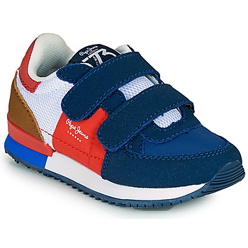 Pantofi Băieți Pantofi sport Casual Pepe jeans SYDNEY TREND BOY KIDS SS21 Albastru / Roșu