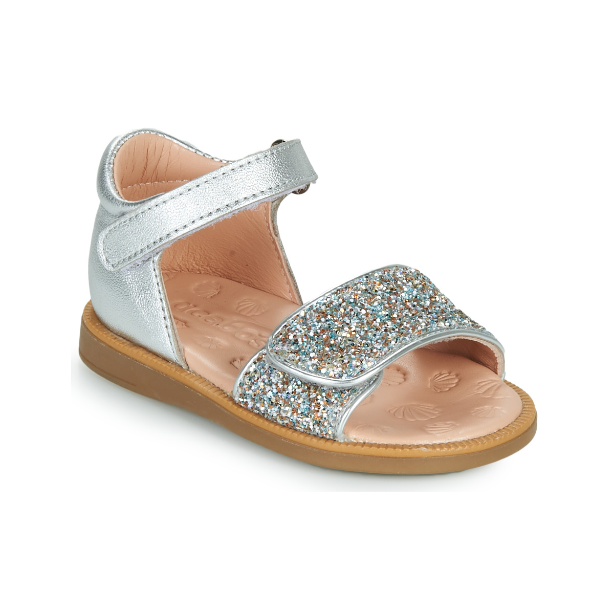 Pantofi Fete Sandale Acebo's 1232-PLATA Argintiu