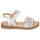 Pantofi Fete Sandale Acebo's 5500SU-BLANCO Alb / Argintiu