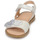 Pantofi Fete Sandale Acebo's 5500SU-BLANCO Alb / Argintiu