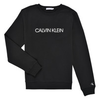 Îmbracaminte Copii Hanorace  Calvin Klein Jeans INSTITUTIONAL LOGO SWEATSHIRT Negru