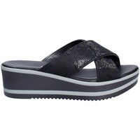 Pantofi Femei Papuci de vară Grace Shoes 21114 Negru