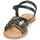 Pantofi Femei Sandale Kickers ETCETERA Negru / Argintiu