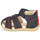 Pantofi Copii Sandale Kickers BIGBAZAR-2 Bej / Galben / Albastru