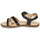 Pantofi Fete Sandale Geox SANDAL KARLY GIRL Negru / Auriu