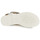 Pantofi Fete Sandale Geox SANDAL KARLY GIRL Alb / Argintiu