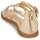 Pantofi Fete Sandale Geox SANDAL KARLY GIRL Bej / Argintiu / Alb