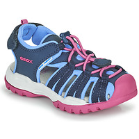 Pantofi Fete Sandale sport Geox BOREALIS GIRL Albastru / Roz