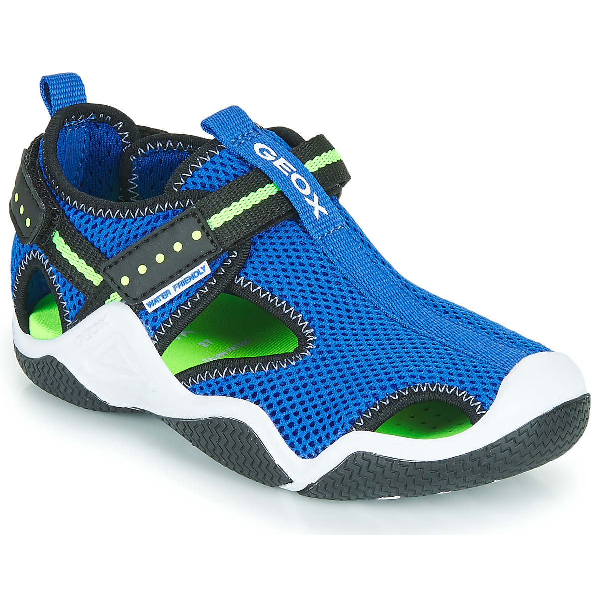 Pantofi Băieți Sandale sport Geox JR WADER Albastru / Verde