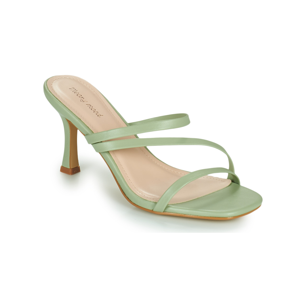 Pantofi Femei Papuci de vară Moony Mood OBIUTI Verde / MigdalĂ