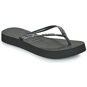 Pantofi Femei  Flip-Flops Havaianas SLIM FLATFORM GLITTER Negru