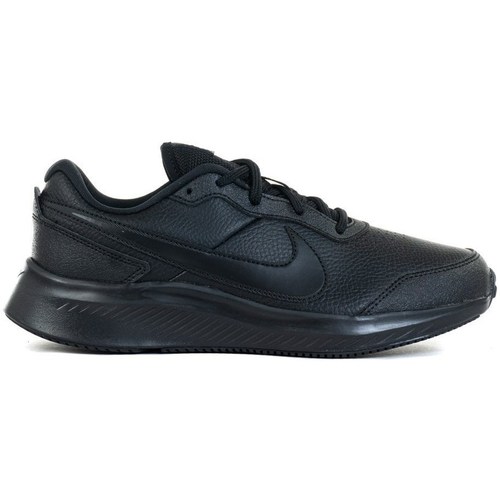 Pantofi Copii Pantofi sport Casual Nike Varsity Leather GS Negru
