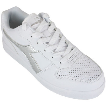 Pantofi Copii Sneakers Diadora Playground gs girl 101.175781 01 C0516 White/Silver Argintiu