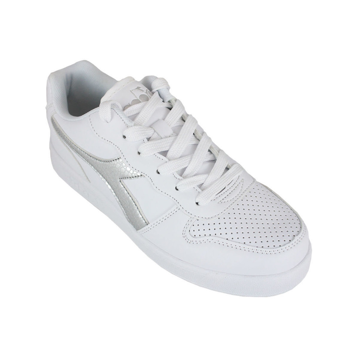 Pantofi Copii Sneakers Diadora 101.175781 01 C0516 White/Silver Argintiu