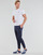 Îmbracaminte Bărbați Tricouri mânecă scurtă Polo Ralph Lauren T-SHIRT AJUSTE COL ROND EN COTON LOGO PONY PLAYER Alb