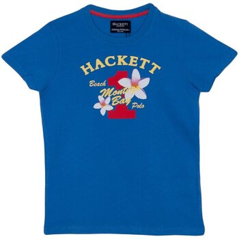 Îmbracaminte Băieți Tricouri mânecă scurtă Hackett HK500152-545 albastru