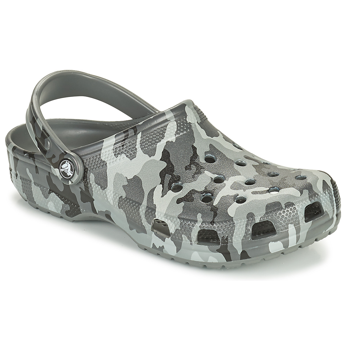 Pantofi Bărbați Saboti Crocs CLASSIC PRINTED CAMO CLOG Camuflaj / Gri
