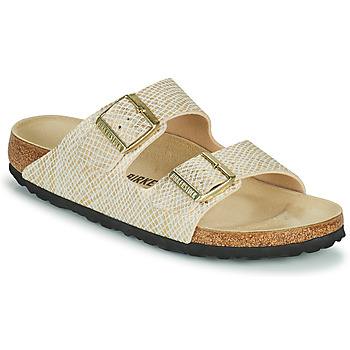 Pantofi Femei Papuci de vară Birkenstock ARIZONA Auriu / Alb