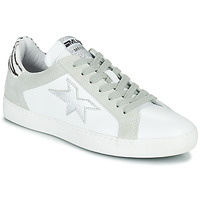 Pantofi Femei Pantofi sport Casual Meline KUC256 Alb / Argintiu / Zebra