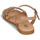Pantofi Fete Sandale Citrouille et Compagnie OBINOU Tan / Auriu