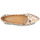 Pantofi Femei Balerin și Balerini cu curea Fericelli SELENA Alb / Auriu